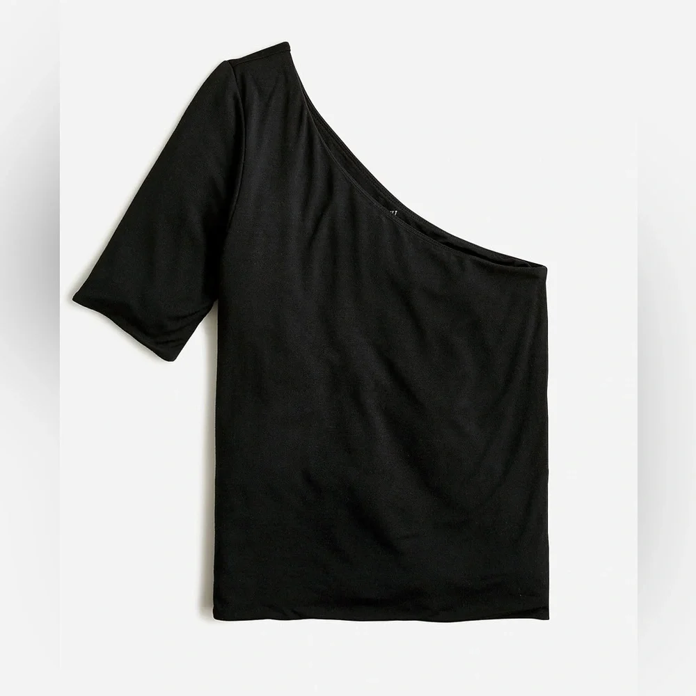 J.Crew FormKnit one-shoulder elbow-sleeve T-shirt BP024